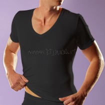 RJ Bodywear, Cotton, t-shirt met diepe v-hals